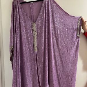 Purple Beaded Caftan